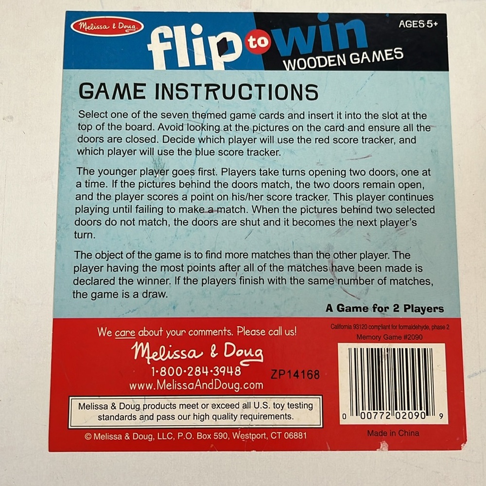 Melissa & Doug Memory Game Flip To Win Colors Numbers Shapes Zoo Fruit COMPLETE - Picture 7 of 7